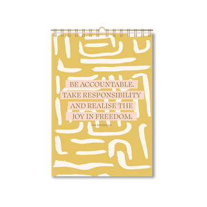 2023 Abstract Floral A4 Calendar