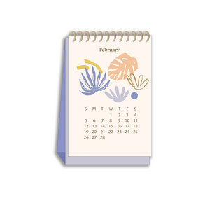 2023 Abstract Floral Desk Calendar