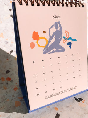 2023 Abstract Floral Desk Calendar