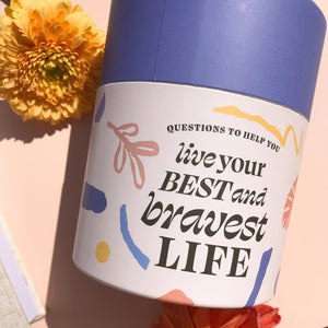 Questions to Help You Live Your Best and Bravest Life - Abstract Floral